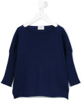 gathered sleeve jumper