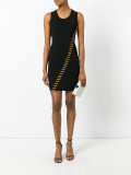 lace-up mini dress