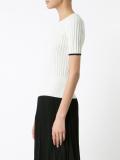 short-sleeve ribbed top