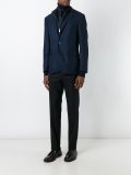 buttoned layered effect blazer