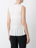 pleated hem top