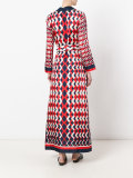 geometric shirt dress
