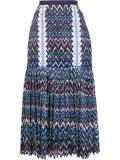 pleated midi skirt