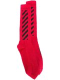 striped panel socks 