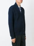 立领针织开衫