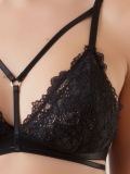 french lace triangle bra