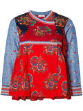 floral print wrap jacket