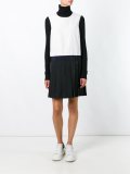 colour block shift dress