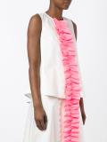 Ruffle Detail无袖上衣