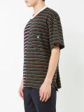 chest pocket striped T-shirt