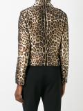 leopard print  biker jacket 