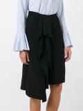 asymmetric midi skirt