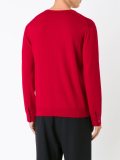 v neck fine knit jumper