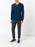 ribbed detail sweatshirt 