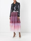 layered pleated skirt