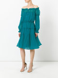 off-the-shoulder midi dress