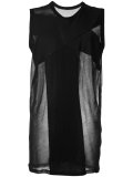 sheer panel tank top