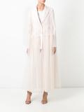 pleated tulle blazer