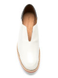 leather laceless shoes