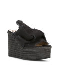 knot detail wedge sandals
