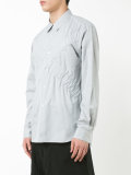 gathered elasticated 'x' shirt