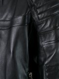 zipped biker jacket