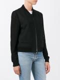 perforated sleeves bomber jacket 