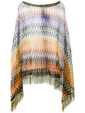 asymmetric draped poncho