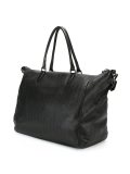 textured zipped tote bag