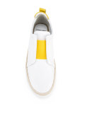 'Slider' trainers with espadrille trim