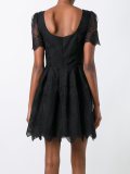 jacquard flared dress