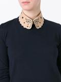 eye embroidered collar