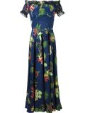 off-shoulder flared long dress