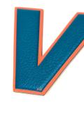 'V' sticker