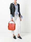 striped strap shoulder bag 
