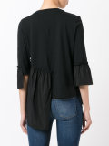 asymmetric peplum blouse