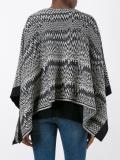 zig-zag knit poncho