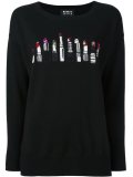 lipstick intarsia jumper