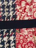 houndstooth paisley pattern dress