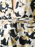 v-neck printed dress
