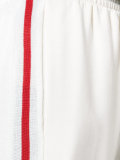 side stripe drawstring track pants 