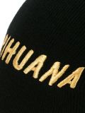 'Marihuana'标志印花套头帽