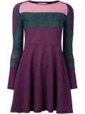 metallic panelled dress