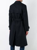 腰带双排扣大衣