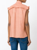 printed sleeveless shirt 