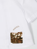 sequin embellished detail T-shirt 