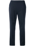 cropped straight leg trousers
