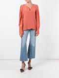 keyhole detail blouse 
