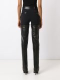 leather panels trousers
