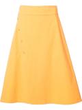 mid-length A-line skirt